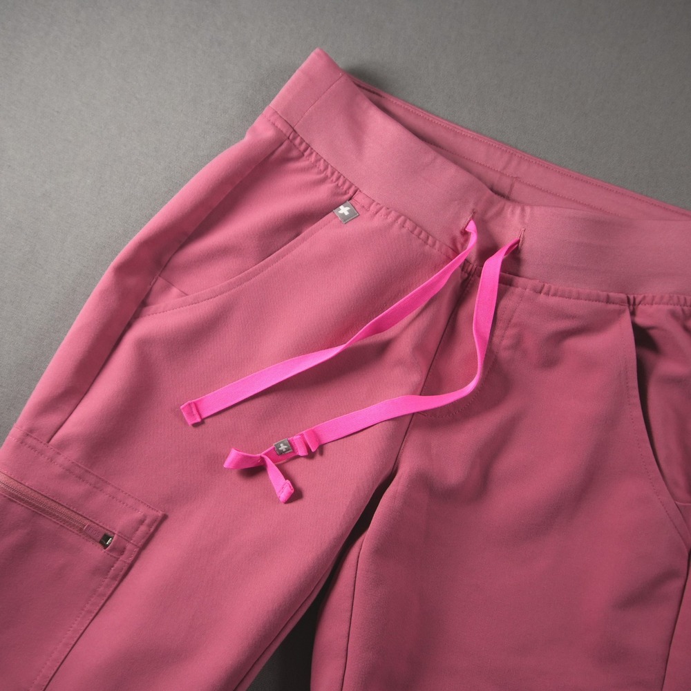 FIGS Zamora Jogger Technical Collection Women Scrub Pants XXS Pink Medical